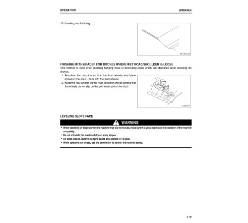 Komatsu GD555-3-A (SN from 11001) Motor Graders (Japan) Operate and Maintenance manual (TEN00177-02) Komatsu GD555-3-A (SN from 11001) Motor Graders (Japan) Operate and Maintenance manual (TEN00177-02)
