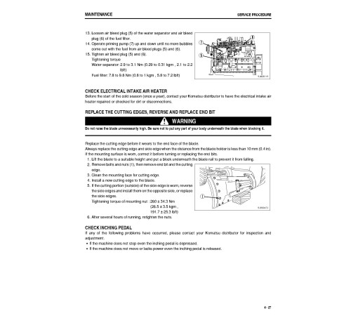 Komatsu GD555-3 (SN from 51001) Motor Graders (Japan) Operate and Maintenance manual (TEN00178-02) Komatsu GD555-3 (SN from 51001) Motor Graders (Japan) Operate and Maintenance manual (TEN00178-02)