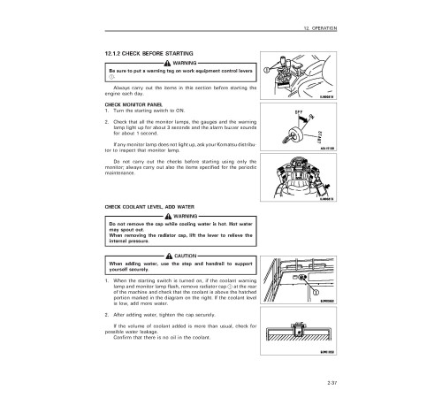 Komatsu WA800-3 (SN from 50091) 4WD Wheeled Loaders (Japan) Operate and Maintenance manual (TEN00298-01) Komatsu WA800-3 (SN from 50091) 4WD Wheeled Loaders (Japan) Operate and Maintenance manual (TEN00298-01)