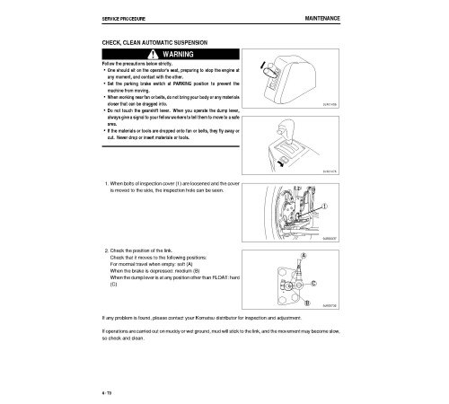 Komatsu HD785-7 (SN: 08085-08377) Rigid Dump Trucks (Japan) Operate and Maintenance manual (TEN00371-03) Komatsu HD785-7 (SN: 08085-08377) Rigid Dump Trucks (Japan) Operate and Maintenance manual (TEN00371-03)