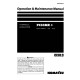 Komatsu PC88MR-8 (SN: 05450-05666) Crawler Excavators (Japan) Operate and Maintenance manual (TEN00468-01)