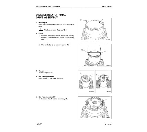 Komatsu PC450-6 and PC450LC-6 (SN from 12144) Crawler Excavators (Japan) Workshop Manual (UEBM000100) Komatsu PC450-6 and PC450LC-6 (SN from 12144) Crawler Excavators (Japan) Workshop Manual (UEBM000100)