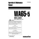 Komatsu WA65-5 (SN from H50051) 4WD Wheeled Loaders (Germany) Operate and Maintenance manual (VEAD250200)