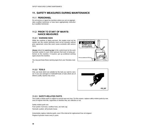 Komatsu WA65-3 (SN: HA940051-940170) 4WD Wheeled Loaders (Germany) Operate and Maintenance manual (VEAD940200) Komatsu WA65-3 (SN: HA940051-940170) 4WD Wheeled Loaders (Germany) Operate and Maintenance manual (VEAD940200)