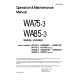 Komatsu WA75-3 (SN: H21408-) and WA85-3 (SN: H20219-) 4WD Wheeled Loaders (Germany) Operate and Maintenance manual (VEAD950600)