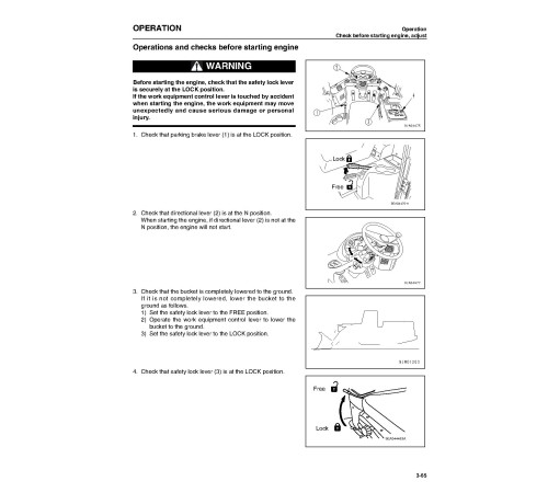 Komatsu WA250-5-H (SN from H50051) 4WD Wheeled Loaders (Germany) Operate and Maintenance manual (VEAM230100) Komatsu WA250-5-H (SN from H50051) 4WD Wheeled Loaders (Germany) Operate and Maintenance manual (VEAM230100)