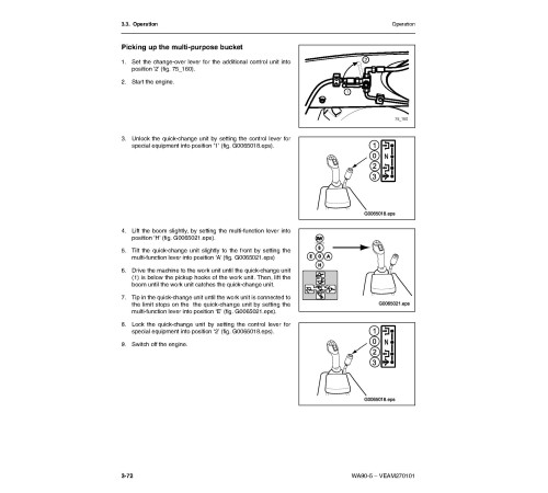 Komatsu WA90-5 (SN from H50051) 4WD Wheeled Loaders (Germany) Operate and Maintenance manual (VEAM270101) Komatsu WA90-5 (SN from H50051) 4WD Wheeled Loaders (Germany) Operate and Maintenance manual (VEAM270101)