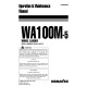 Komatsu WA100M-5 (SN from H50051) 4WD Wheeled Loaders Operate and Maintenance manual (VEAM280201)