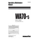 Komatsu WA70-5 (SN from H50051) 4WD Wheeled Loaders (Germany) Operate and Maintenance manual (VEAM320200)