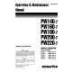 Komatsu PW140-7, PW160-7, PW180-7, PW200-7, PW220-7 (SN:H55051-) Wheeled Excavators (EU) Operate and Maintenance manual (VEAM410104)