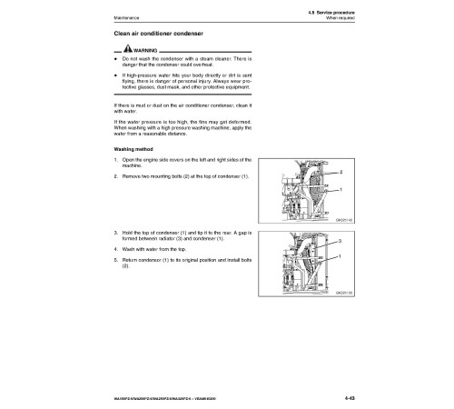 Komatsu WA150PZ-6, WA200PZ-6, WA250PZ-6 and WA320PZ-6 4WD Wheeled Loaders (Germany) Operate and Maintenance manual (VEAM610200) Komatsu WA150PZ-6, WA200PZ-6, WA250PZ-6 and WA320PZ-6 4WD Wheeled Loaders (Germany) Operate and Maintenance manual (VEAM610200)