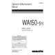 Komatsu WA150-5 (SN from H50051) 4WD Wheeled Loaders (Germany) Operate and Maintenance manual (VEAM934100)