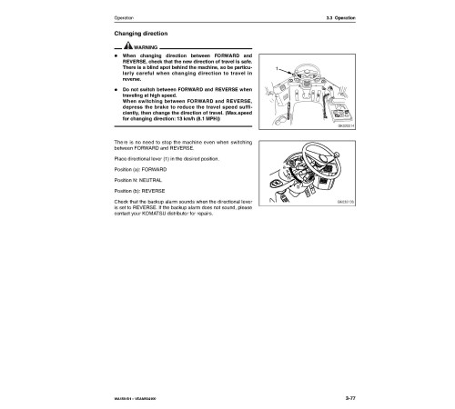 Komatsu WA150-5 (SN from H50051) 4WD Wheeled Loaders (Germany) Operate and Maintenance manual (VEAM934100) Komatsu WA150-5 (SN from H50051) 4WD Wheeled Loaders (Germany) Operate and Maintenance manual (VEAM934100)