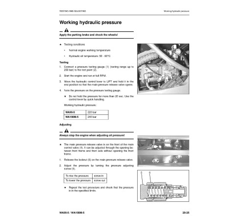 Komatsu WA100M-5 and WA90-5 4WD Wheeled Loaders (Germany) Workshop Manual (VEBM270100) Komatsu WA100M-5 and WA90-5 4WD Wheeled Loaders (Germany) Workshop Manual (VEBM270100)