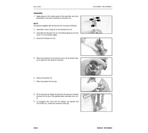 Komatsu WA100M-5 and WA90-5 4WD Wheeled Loaders (Germany) Workshop Manual (VEBM270100) Komatsu WA100M-5 and WA90-5 4WD Wheeled Loaders (Germany) Workshop Manual (VEBM270100)