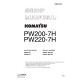 Komatsu PW200-7 (SN: H50051-55050), PW220-7 (SN: H50051-65050) Wheeled Excavators (Germany) Workshop Manual (VEBM370100)