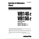 Komatsu WB140-2 and WB150-2 Backhoe Loaders (Italy) Operate and Maintenance manual (WEAD000904)