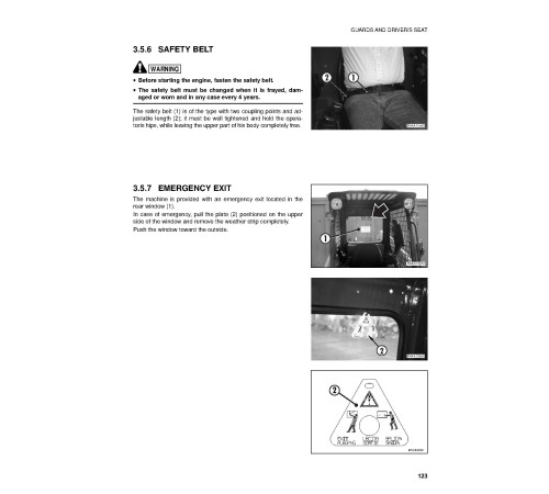 Komatsu SK815-5 (SN: 37BF00006-00875) Skid Steer Loaders (Italy) Operate and Maintenance manual (WEAD003602) Komatsu SK815-5 (SN: 37BF00006-00875) Skid Steer Loaders (Italy) Operate and Maintenance manual (WEAD003602)
