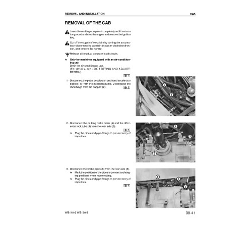 Komatsu WB140-2 and WB150-2 Backhoe Loaders (Italy) Workshop Manual (WEBD004200) Komatsu WB140-2 and WB150-2 Backhoe Loaders (Italy) Workshop Manual (WEBD004200)