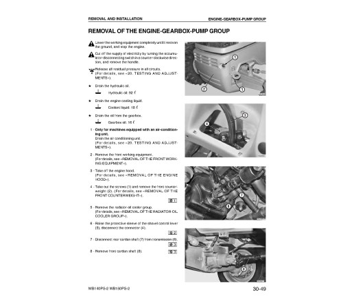 Komatsu WB140PS-2 and WB150PS-2 Backhoe Loaders (Italy) Workshop Manual (WEBD004300) Komatsu WB140PS-2 and WB150PS-2 Backhoe Loaders (Italy) Workshop Manual (WEBD004300)