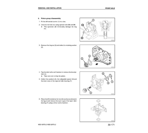 Komatsu WB140PS-2 and WB150PS-2 Backhoe Loaders (Italy) Workshop Manual (WEBD004700) Komatsu WB140PS-2 and WB150PS-2 Backhoe Loaders (Italy) Workshop Manual (WEBD004700)