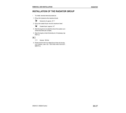 Komatsu SK818-5 (SN: 50003-50110) and SK820-5 turbo (SN: 50003-50111) Skid Steer Loaders (Italy) Workshop Manual (WEBD005200) Komatsu SK818-5 (SN: 50003-50110) and SK820-5 turbo (SN: 50003-50111) Skid Steer Loaders (Italy) Workshop Manual (WEBD005200)