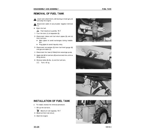 Komatsu WB70A-1 (SN from F10392) Backhoe Loaders (Italy) Workshop Manual (WEBM003200) Komatsu WB70A-1 (SN from F10392) Backhoe Loaders (Italy) Workshop Manual (WEBM003200)
