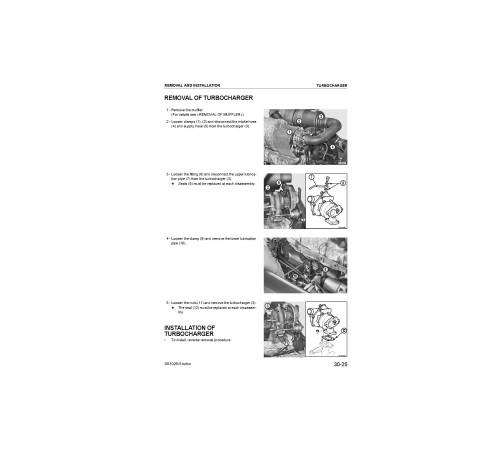 Komatsu SK1026-5 turbo (SN from 37CTF50001) Skid Steer Loaders (Italy) Workshop Manual (WEBM006000) Komatsu SK1026-5 turbo (SN from 37CTF50001) Skid Steer Loaders (Italy) Workshop Manual (WEBM006000)
