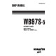 Komatsu WB97S-5 (SN from F00003) Backhoe Loaders Workshop Manual (WEBM007500)