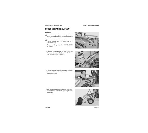 Komatsu WB97S-5 (SN from F00003) Backhoe Loaders Workshop Manual (WEBM007500) Komatsu WB97S-5 (SN from F00003) Backhoe Loaders Workshop Manual (WEBM007500)